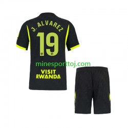 Atlético Madrid Julian Alvarez 19 Børne Udebane Fodboldtrøje 2026-2027 Lange Ærmer