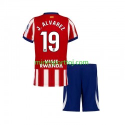 Atlético Madrid Julian Alvarez 19 Børne Hjemmebane Fodboldtrøje 2026-2027 Lange Ærmer
