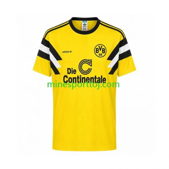 Borussia Dortmund 1989 Herre Retro Hjemmebane Fodboldtrøje Lange Ærmer