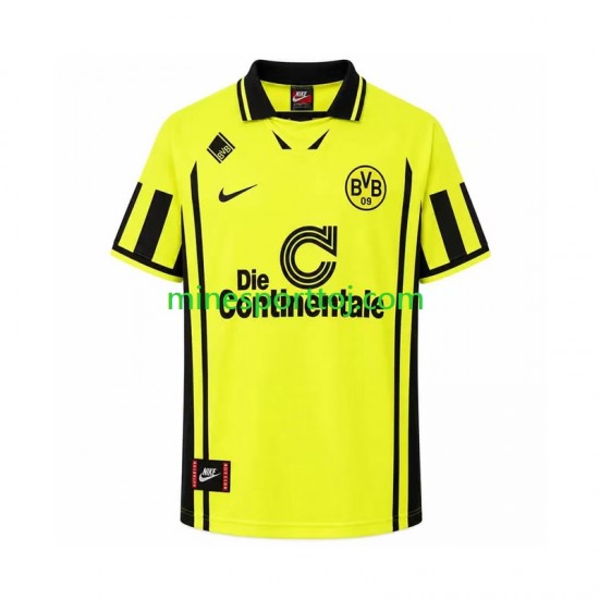 Borussia Dortmund 1996 Herre Retro Hjemmebane Fodboldtrøje Lange Ærmer