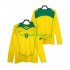 Brasilien 2004 Herre Retro Hjemmebane Fodboldtrøje med Korte Ærmer