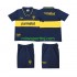 CA Boca Juniors 1993 1995 Børne Retro Hjemmebane Fodboldtrøje Lange Ærmer