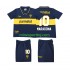 CA Boca Juniors MARADONA 10 1993 1995 Børne Retro Hjemmebane Fodboldtrøje Lange Ærmer