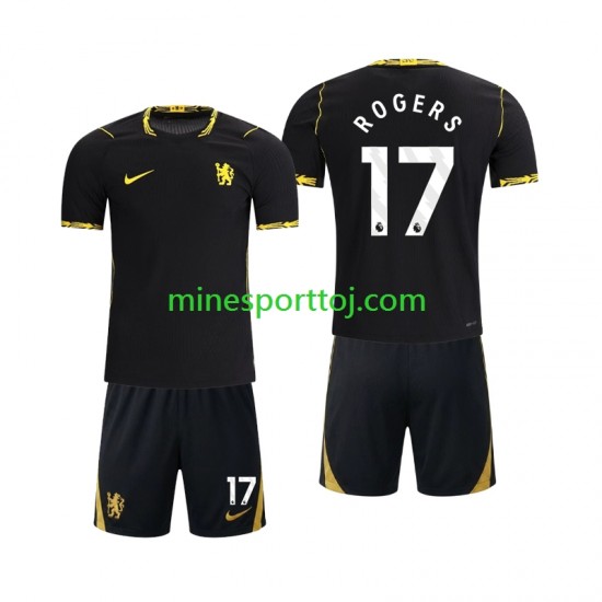 Chlesea Morgan Rogers 17 Børne Udebane Fodboldtrøje 2026-2027 Lange Ærmer