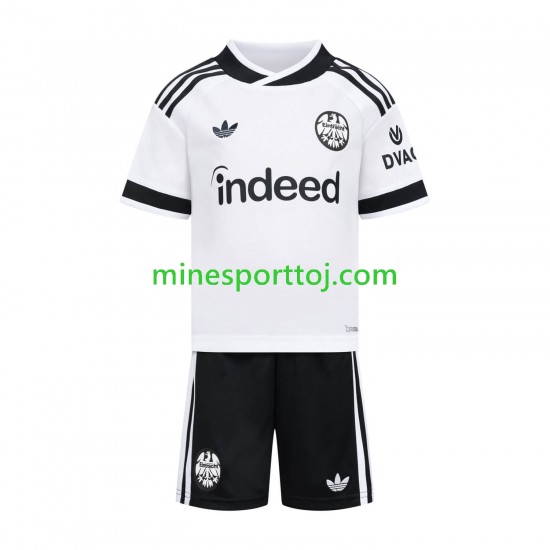 Eintracht Frankfurt Børne Udebane Fodboldtrøje 2026-2027 Lange Ærmer