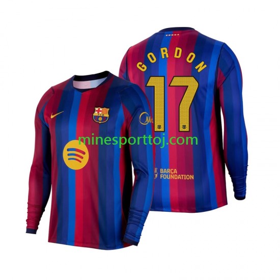 FC Barcelona Anthony Gordon 17 Herre Hjemmebane Fodboldtrøje 2026-2027 med Korte Ærmer