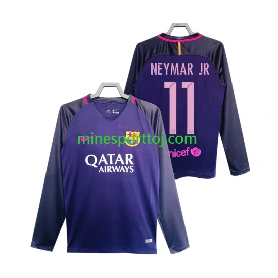 FC Barcelona Neymar JR 11 2016 2017 Herre Retro Udebane Fodboldtrøje med Korte Ærmer