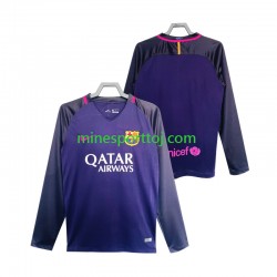 FC Barcelona 2016 2017 Herre Retro Udebane Fodboldtrøje med Korte Ærmer