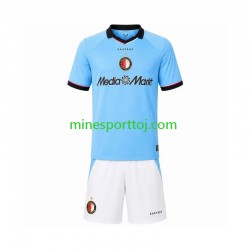 Feyenoord Rotterdam Børne Udebane Fodboldtrøje 2026-2027 Lange Ærmer
