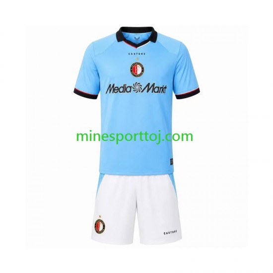 Feyenoord Rotterdam Børne Udebane Fodboldtrøje 2026-2027 Lange Ærmer