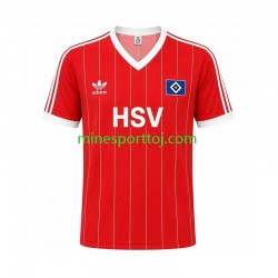 Hamburger SV 1983 Herre Retro Udebane Fodboldtrøje Lange Ærmer