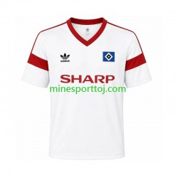 Hamburger SV 1988 Herre Retro Hjemmebane Fodboldtrøje Lange Ærmer