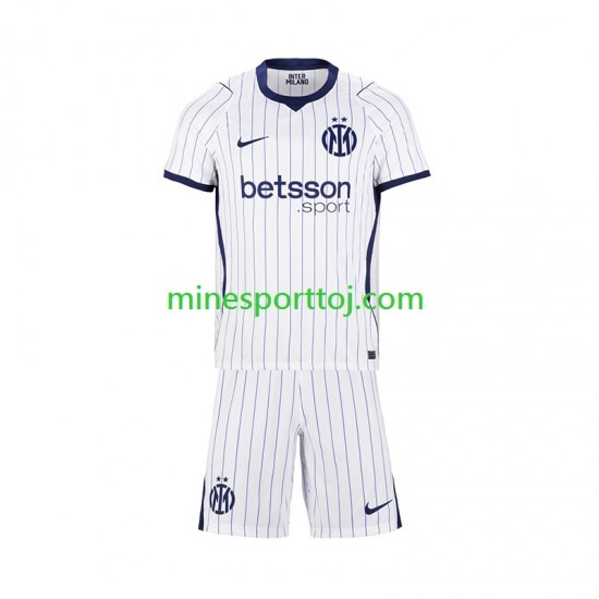 Inter Milan Børne Udebane Fodboldtrøje 2026-2027 Lange Ærmer
