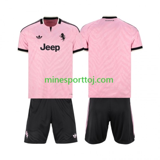 Juventus Børne Udebane Fodboldtrøje 2026-2027 Lange Ærmer