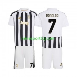 Juventus Cristiano Ronaldo 7 Børne Hjemmebane Fodboldtrøje 2026-2027 Lange Ærmer