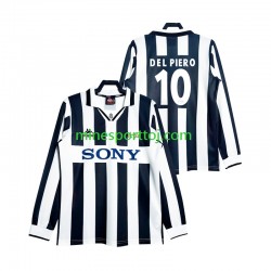 Juventus DEL PIERO 10 1997 Herre Retro Hjemmebane Fodboldtrøje med Korte Ærmer