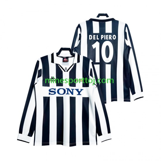 Juventus DEL PIERO 10 1997 Herre Retro Hjemmebane Fodboldtrøje med Korte Ærmer
