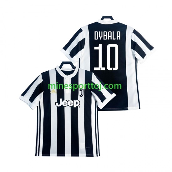 Juventus DYBALA 21 2017 2018 Herre Retro Hjemmebane Fodboldtrøje Lange Ærmer