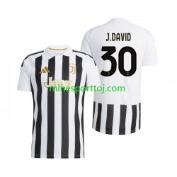 Juventus Jonathan David 30 Herre Hjemmebane Fodboldtrøje 2026-2027 Lange Ærmer