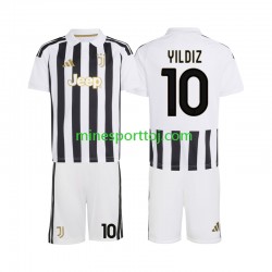 Juventus Kenan Yildiz 10 Børne Hjemmebane Fodboldtrøje 2026-2027 Lange Ærmer