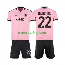 Juventus Weston McKennie 22 Børne Udebane Fodboldtrøje 2026-2027 Lange Ærmer