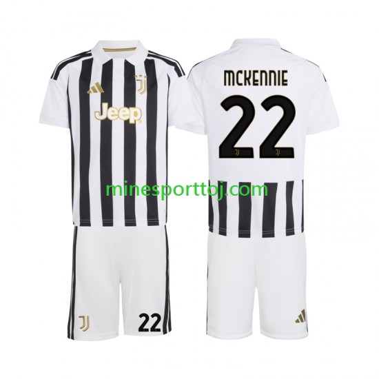Juventus Weston McKennie 22 Børne Hjemmebane Fodboldtrøje 2026-2027 Lange Ærmer