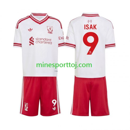 Liverpool Alexander Isak 9 Børne Udebane Fodboldtrøje 2026-2027 Lange Ærmer