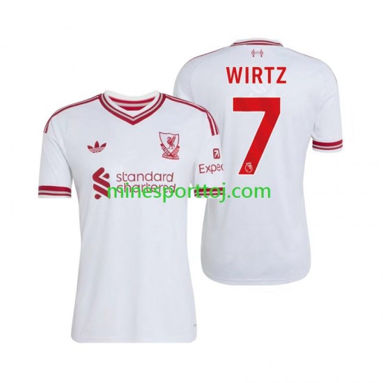 Liverpool Florian Wirtz 7 Herre Udebane Fodboldtrøje 2026-2027 Lange Ærmer