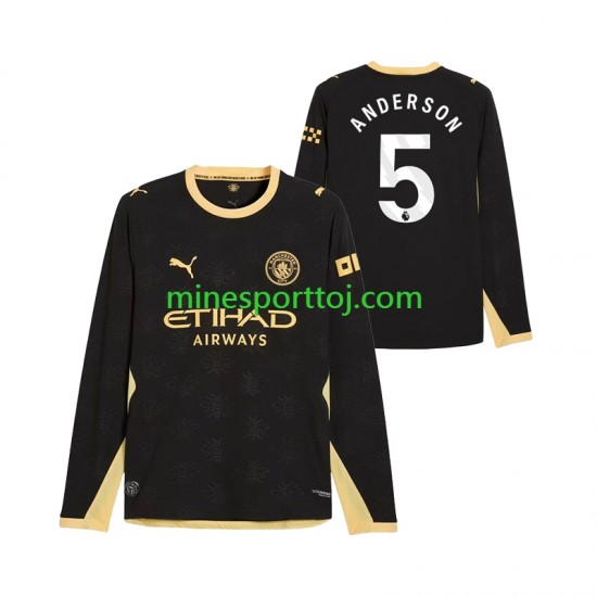 Manchester City Elliot Anderson 5 Herre Udebane Fodboldtrøje 2026-2027 med Korte Ærmer