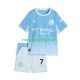 Manchester City Omar Marmoush 7 Børne Hjemmebane Fodboldtrøje 2026-2027 Lange Ærmer