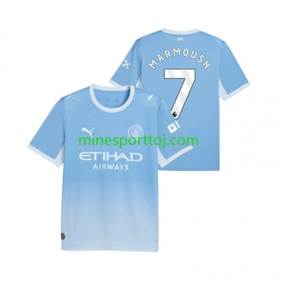 Manchester City Omar Marmoush 7 Herre Hjemmebane Fodboldtrøje 2026-2027 Lange Ærmer