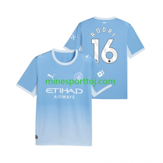 Manchester City Rodri 16 Herre Hjemmebane Fodboldtrøje 2026-2027 Lange Ærmer
