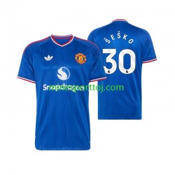 Manchester United Benjamin Sesko 30 Herre Udebane Fodboldtrøje 2026-2027 Lange Ærmer