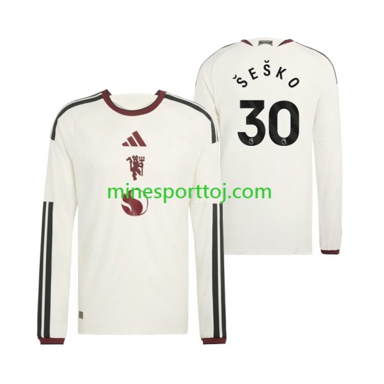 Manchester United Benjamin Sesko 30 Herre Tredje Fodboldtrøje 2026-2027 med Korte Ærmer