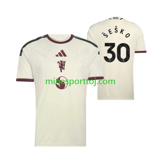 Manchester United Benjamin Sesko 30 Herre Tredje Fodboldtrøje 2026-2027 Lange Ærmer
