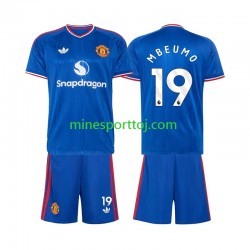 Manchester United Bryan Mbeumo 19 Børne Udebane Fodboldtrøje 2026-2027 Lange Ærmer