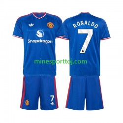 Manchester United Cristiano Ronaldo 7 Børne Udebane Fodboldtrøje 2026-2027 Lange Ærmer