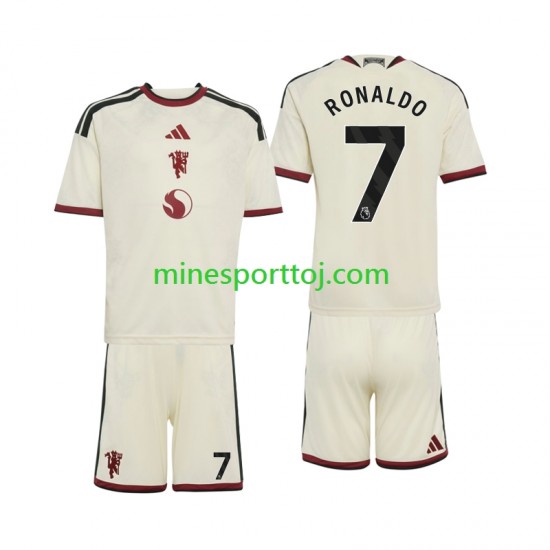 Manchester United Cristiano Ronaldo 7 Børne Tredje Fodboldtrøje 2026-2027 Lange Ærmer