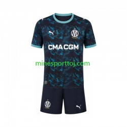 Olympique de Marseille Børne Udebane Fodboldtrøje 2026-2027 Lange Ærmer