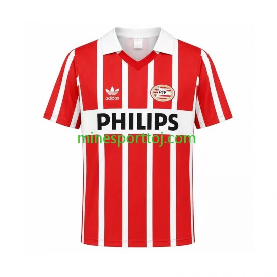 PSV Eindhoven 1990 Herre Retro Hjemmebane Fodboldtrøje Lange Ærmer