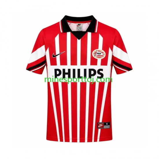 PSV Eindhoven 1997 Herre Retro Hjemmebane Fodboldtrøje Lange Ærmer