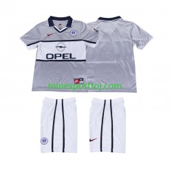 Paris Saint-Germain 2000 2001 Børne Retro Udebane Fodboldtrøje Lange Ærmer