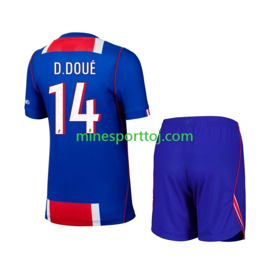 Paris Saint-Germain Desire Doue 14 Børne Hjemmebane Fodboldtrøje 2026-2027 Lange Ærmer
