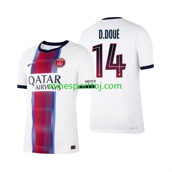 Paris Saint-Germain Desire Doue 14 Herre Udebane Fodboldtrøje 2026-2027 Lange Ærmer