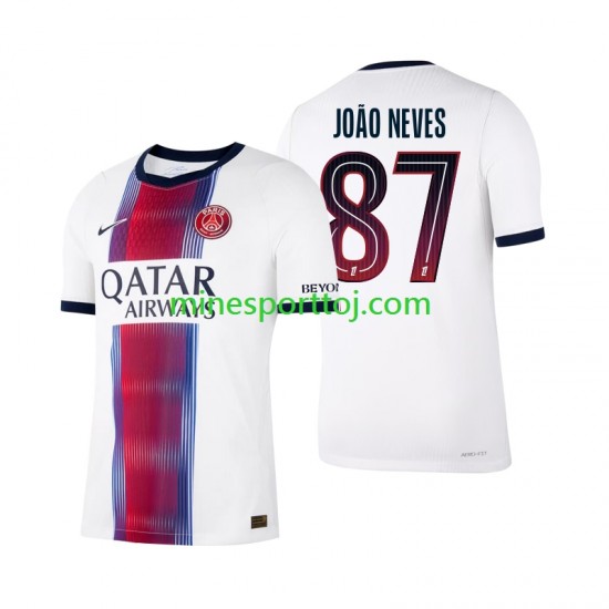 Paris Saint-Germain Joao Neves 87 Herre Udebane Fodboldtrøje 2026-2027 Lange Ærmer