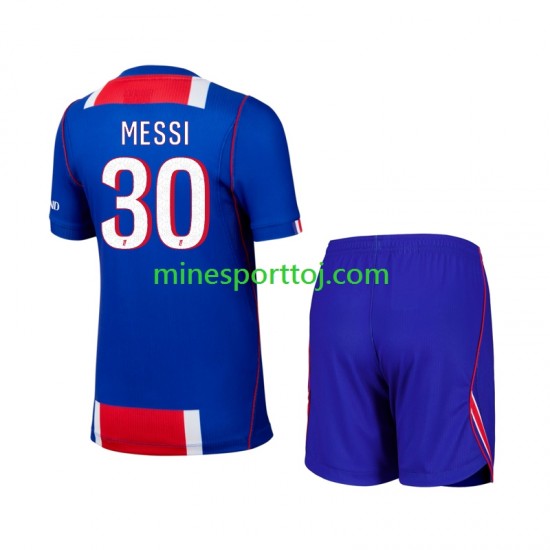 Paris Saint-Germain Lionel Messi 30 Børne Hjemmebane Fodboldtrøje 2026-2027 Lange Ærmer