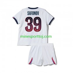 Paris Saint-Germain Matvey Safonov 39 Børne Udebane Fodboldtrøje 2026-2027 Lange Ærmer