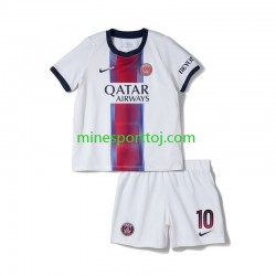 Paris Saint-Germain Neymar JR 10 Børne Udebane Fodboldtrøje 2026-2027 Lange Ærmer