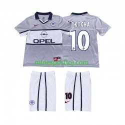 Paris Saint-Germain OKOCHA 10 2000 2001 Børne Retro Udebane Fodboldtrøje Lange Ærmer