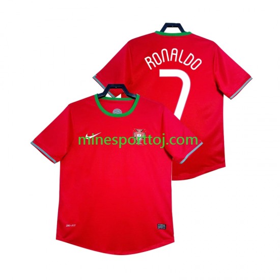 Portugal Cristiano Ronaldo 7 2012 Herre Retro Hjemmebane Fodboldtrøje Lange Ærmer